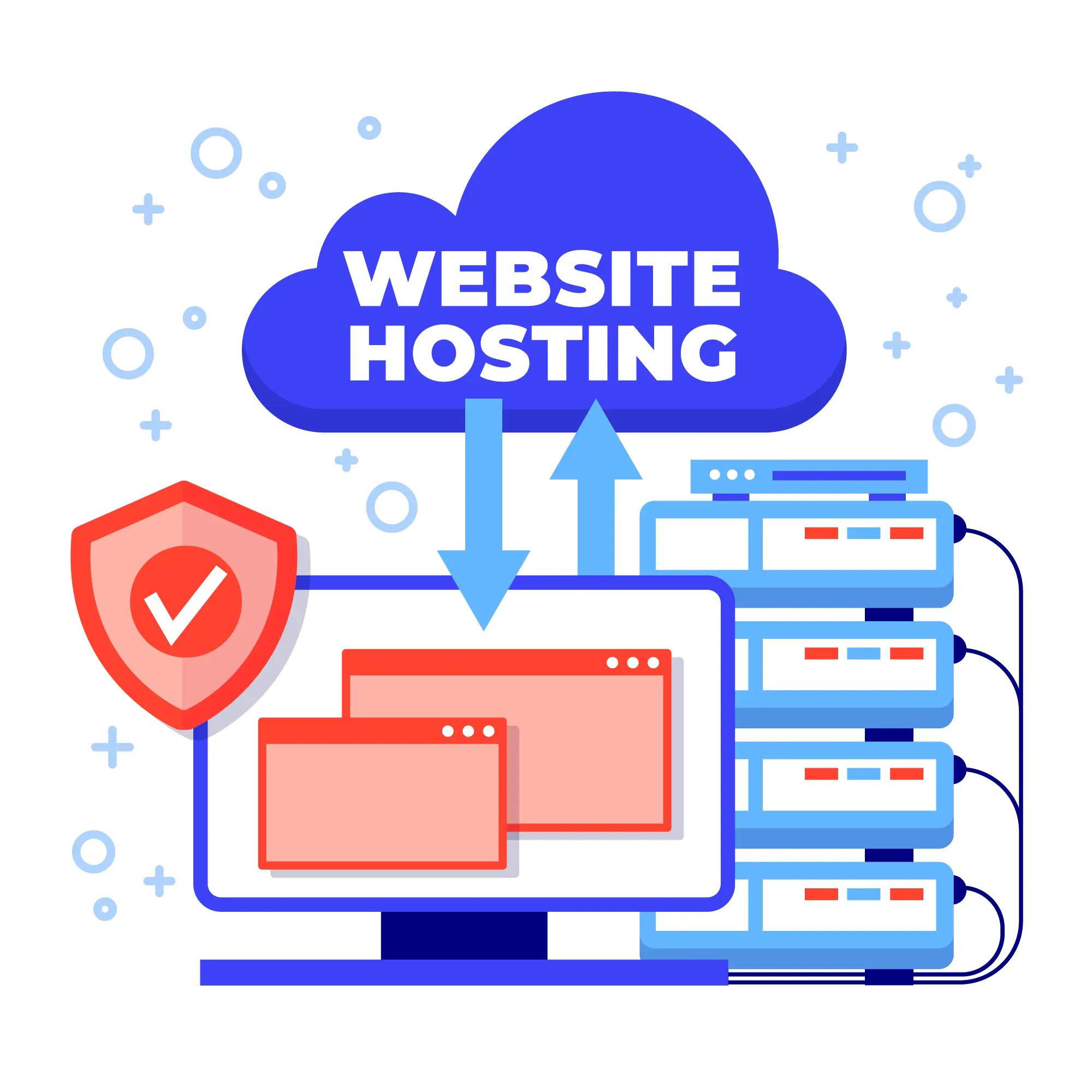 web hosting server rack