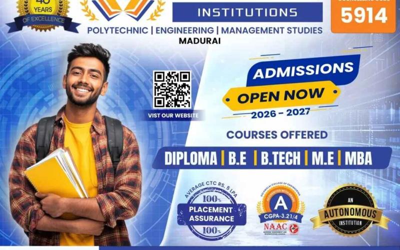Apply for Admissions 2026 at Solamalai College of Engineering - A Leading Madurai Engineering College